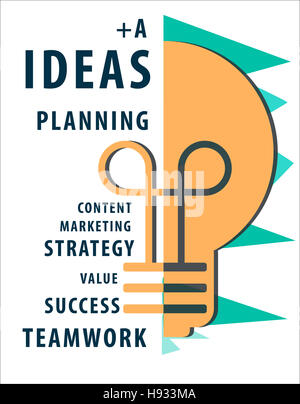 Ideas Idea Vision Design Plan Objective Mission Concept Stock Photo