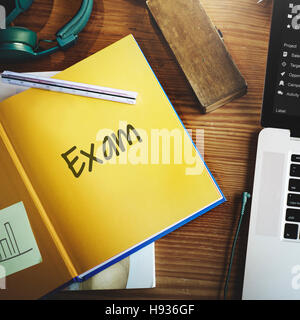 Final Exam Results Test Reading Books Words Concept Stock Photo