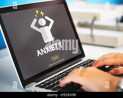 Anxiety Angst Disorder Stress Tension Concept Stock Photo