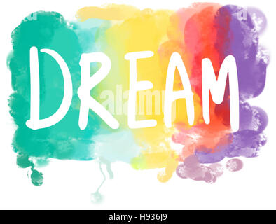 Dream Desire Hopeful Inspiration Imagination Goal Vision Concept Stock Photo