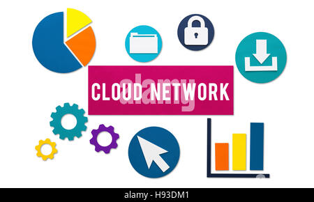 Cloud Network Technology Connection Concept Stock Photo