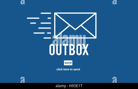 Outbox Inbox Email Connection Global Communications Concept Stock Photo ...