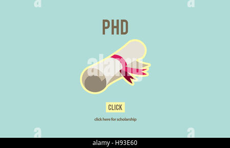 PhD Doctor of Philosophy Degree Education Graduation Concept Stock Photo