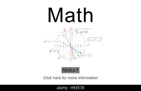 Equation Formula Geometry Calculation Concept Stock Photo