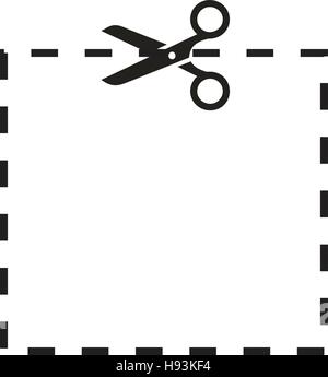 Cut Out Icon Stock Vector