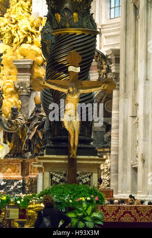 Jesus Crucifix at St Peters Basilica in Rome - Vatican ...