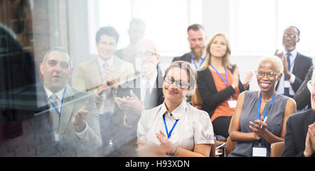 Applause Appreciation Award Cheerful Meeting Concept Stock Photo