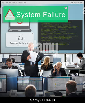 System Failure Error Detection Defeat Concept Stock Photo