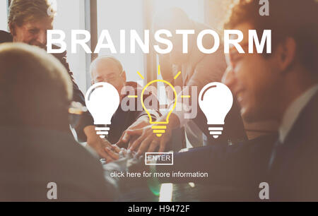 Brainstorm Creative Ideas Discussion Thinking Concept Stock Photo - Alamy