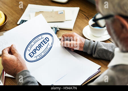 Pending Imported Purchase Business Concept Stock Photo