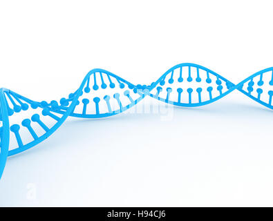 Transparent glass DNA structure, 3d rendering. Computer digital drawing ...