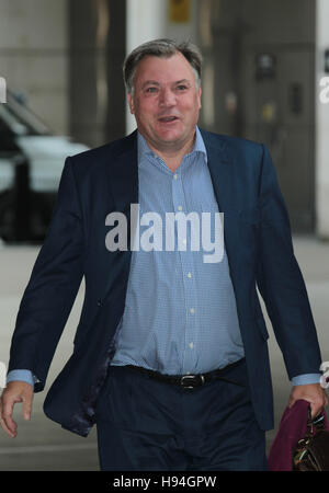 Ed Balls, Strictly Come Dancing contestant seen at the BBC studios London on 04 Sep, 2016 Stock Photo