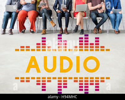 Audio Music Entertainment Sound Graphic Concept Stock Photo