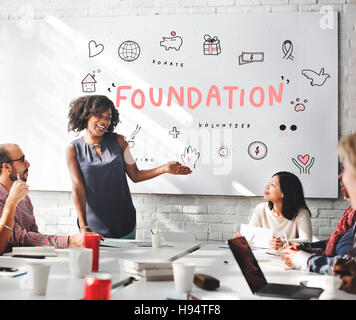 Foundation Donations Charity Support Concept Stock Photo