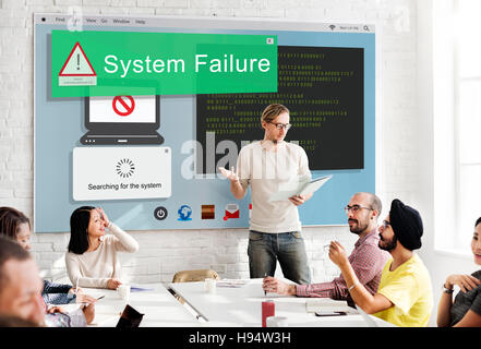 System Failure Error Detection Defeat Concept Stock Photo