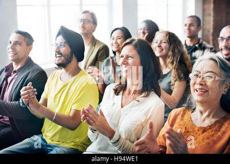 Applause Appreciation Award Cheerful Meeting Concept Stock Photo