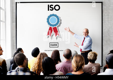 ISO International Standards Organization Quality Concept Stock Photo