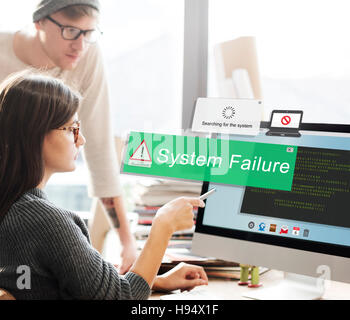 System Failure Error Detection Defeat Concept Stock Photo