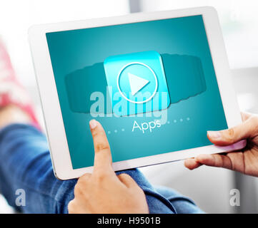 Applications Apps Multimedia Invention Devices Concept Stock Photo