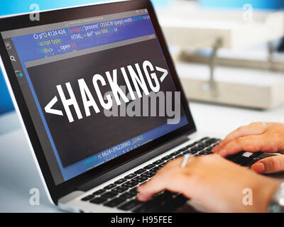 Hacking Hacking Coding Criminal Cyber Concept Stock Photo