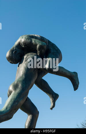 Statue in the Frogner Park Oslo Norway Stock Photo