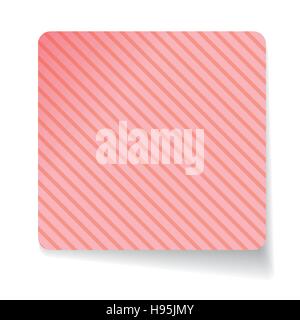 Pink paper sticker vector Stock Vector
