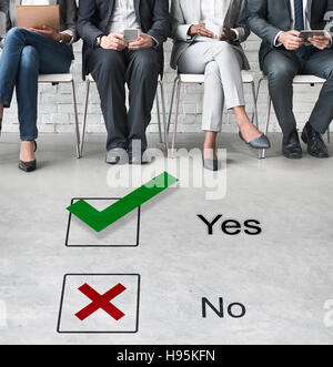 Choices Tick Yes No Choose Mark Decision Graphic Concept Stock Photo