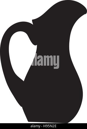 filled jug icon image Stock Vector