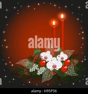 Christmas greeting card Stock Vector