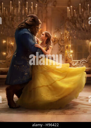 BEAUTY AND THE BEAST 2017 Mandeville Films/Walt Disney  production with Emma Watson and Dan Stevens Stock Photo