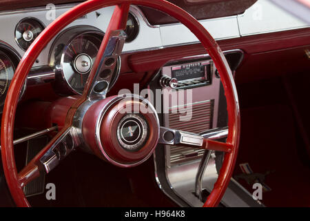 Dashboard of 1967 Ford Mustang Fastback GTA A Code 289 Stock Photo