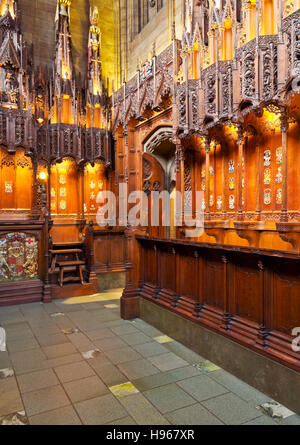UK, Scotland, Lothian, Edinburgh, Interior view of the Thistle Chapel in the St Giles' Cathedral. Stock Photo