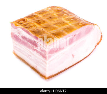 Meat product-smoked bacon. Studio Photo Stock Photo
