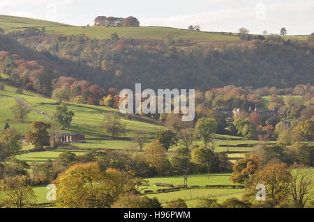 Ilam village in the Staffordshire Peak District, England UK Stock Photo