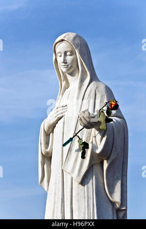 Blessed Virgin Mary statue in the sanctuary Medjugorje, Bosnia and Herzegovina, Europe Stock Photo