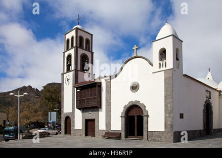Church in Santiago del Teide, Spain, Tenerife Stock Photo