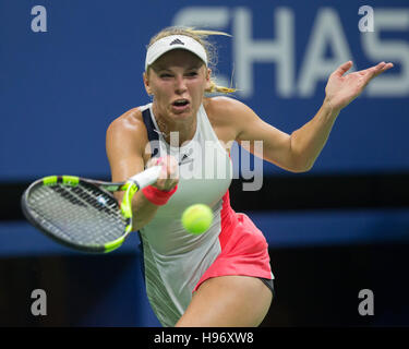 CAROLINE WOZNIACKI (DEN) at the US Open 2016 Championships in Flushing Meadows,New York,USA Stock Photo