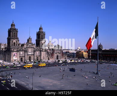 Mexico, Mexico DF, Mexico City, Zocalo Stock Photo