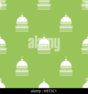 Capitol Icon Seamless Pattern Stock Vector