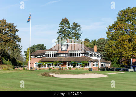 Clubhouse and 18th Green, Sunningdale Golf Course, Sunningdale, Berkshire, England, United Kingdom