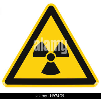 Radiation Hazard Symbol Sign Of Radhaz Threat Alert Icon, Black Yellow ...