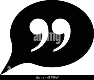 Quote icon vector Stock Vector