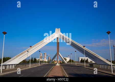 Seville Puente de la Barqueta bridge Sevilla Andalusia spain Stock Photo