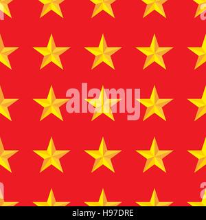 Seamless yellow stars background in vector Stock Vector