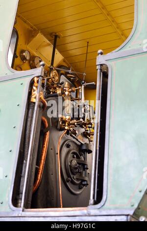 Locomotive cabin, interior Stock Photo - Alamy
