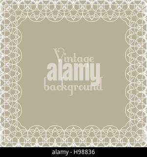 Vintage background, frame Stock Vector