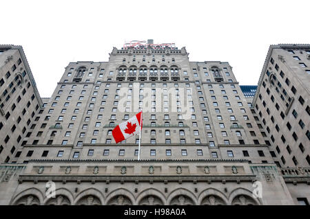 Fairmont Royal York Hotel is a large and historic hotel in downtown Stock Photo