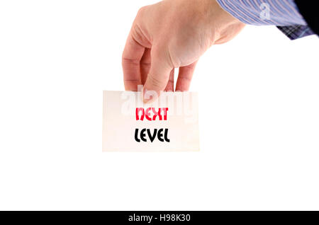 Next level text concept isolated over white background Stock Photo