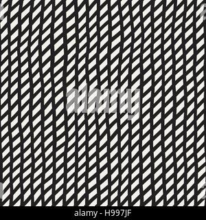 Wavy Hand Drawn Slanted Lines Stock Vector