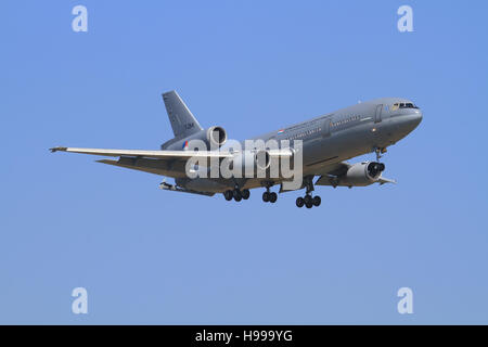 Zurich/Switzerland July10, 2016: Netherland Air Force Dc-10 landing at Zurich Airport. Stock Photo